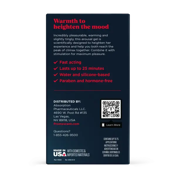 Promescent Warming Female Arousal Gel